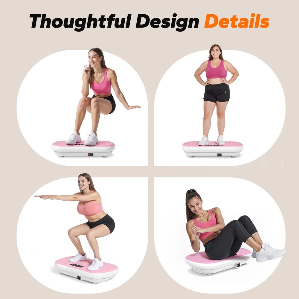 Vibration Plate Exercise Machine Bluetooth Lymphatic Drainage Weight Loss