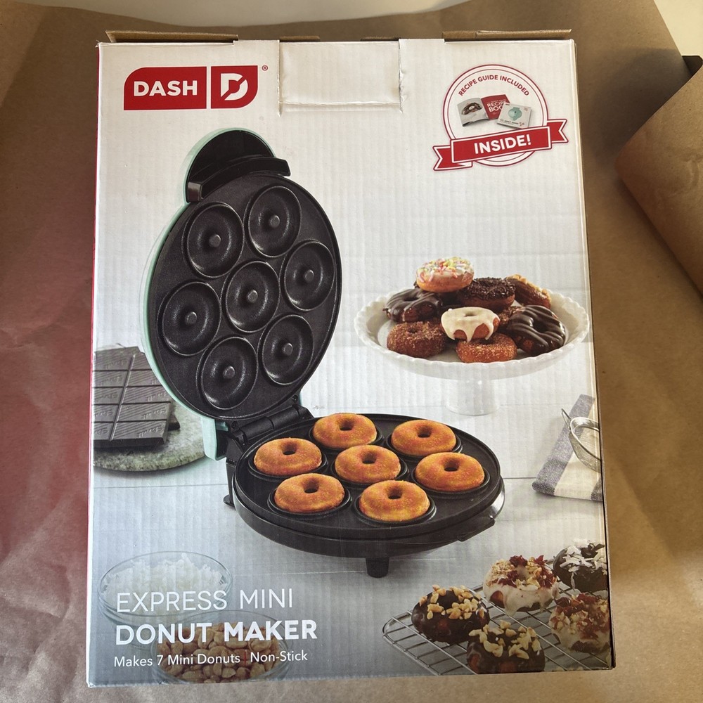 Dash Express Mini Donut Maker – Makes 7 Mini Donuts, Non-Stick