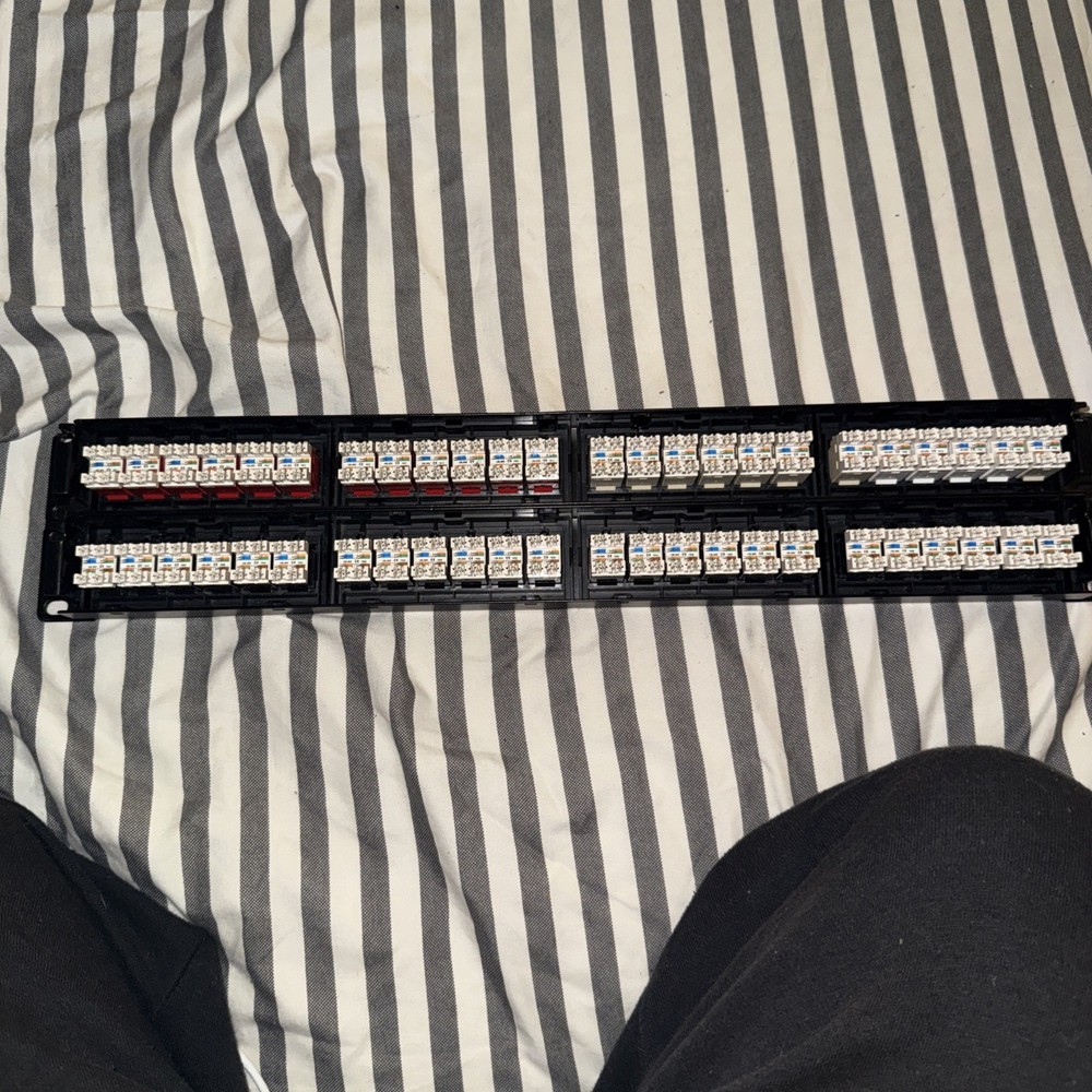 Commscope 48 Port Patch Panel Snap in keystones 2ru