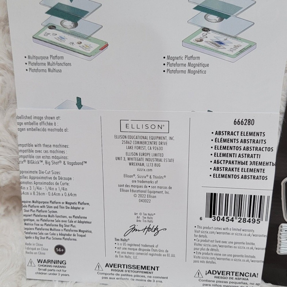 Tim Holtz Sizzix Thinlits Abstract Elements