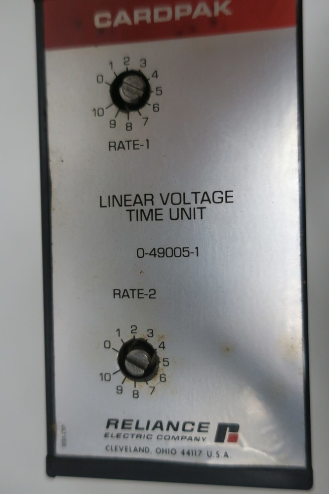 Reliance Cardpak 0-49005-1 Linear Voltage Time Unit
