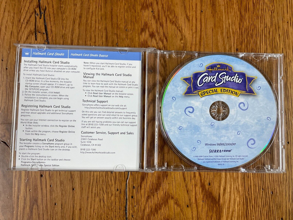 HALLMARK - Card Studio - Special Edition - Windows 98/ME/2000/XP CD-ROM