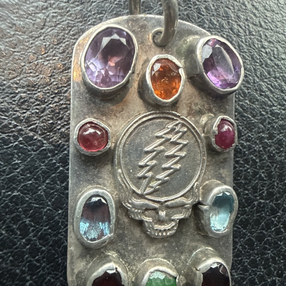Grateful Dead Silver Pendant