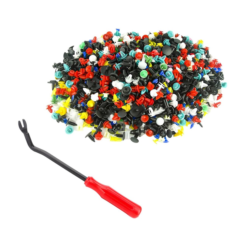 NYTKL 500PCS Universal Car Clips, Mixed Auto Door Panel Trim Clips Multicolor