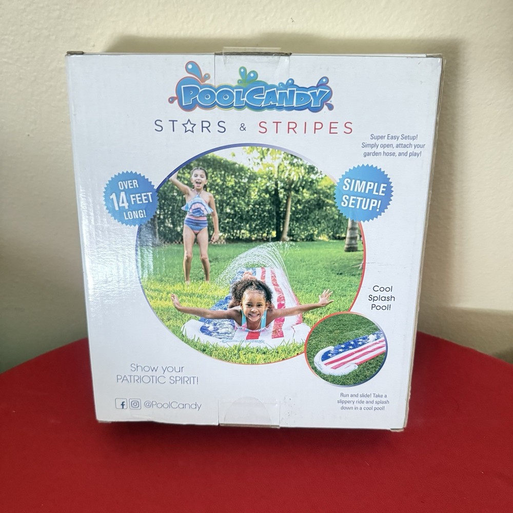 Pool Candy Stars and stripes waterslide