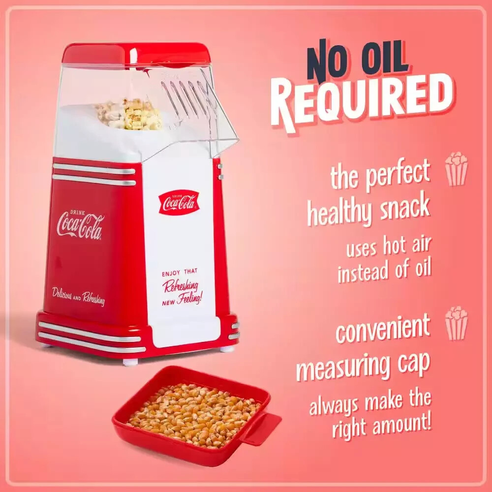 Coca-Cola 2 Oz. Red Mini Countertop Popcorn Machine