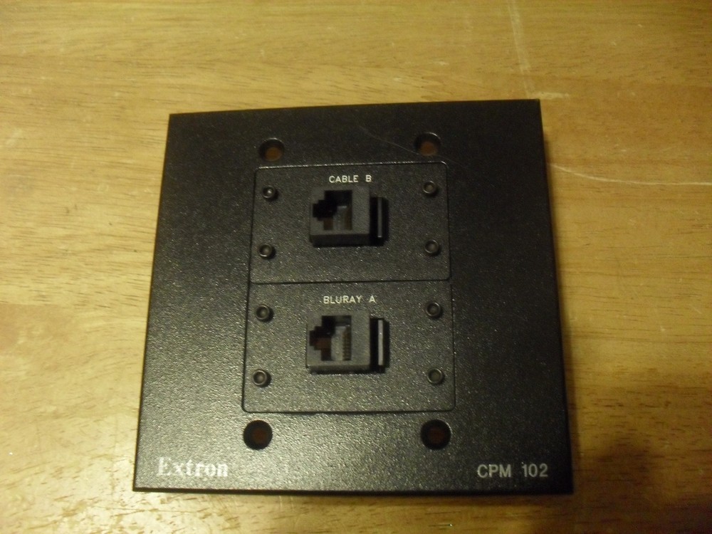 Extron CPM102 Two-Gang MAAP Mounting Frame 60-583-13 with 2 Data Jacks