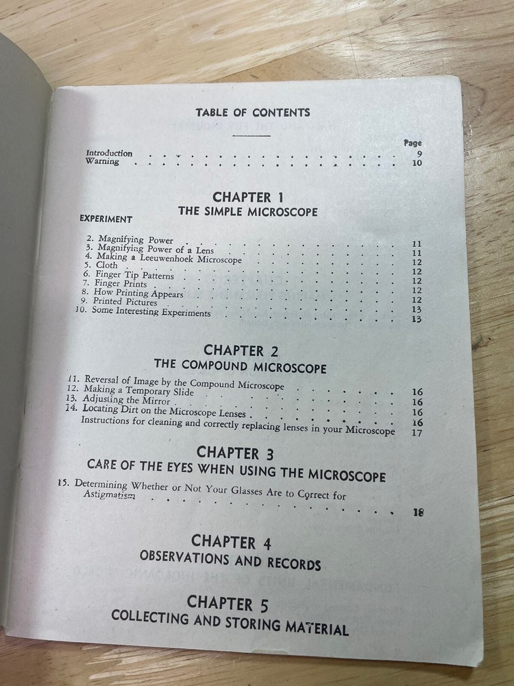 Vintage Gilbert Microscope Booklet How to use