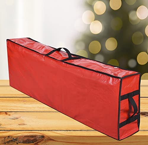Wrapping Paper Storage Containers | Gift Wrap Organizer Under Bed Red