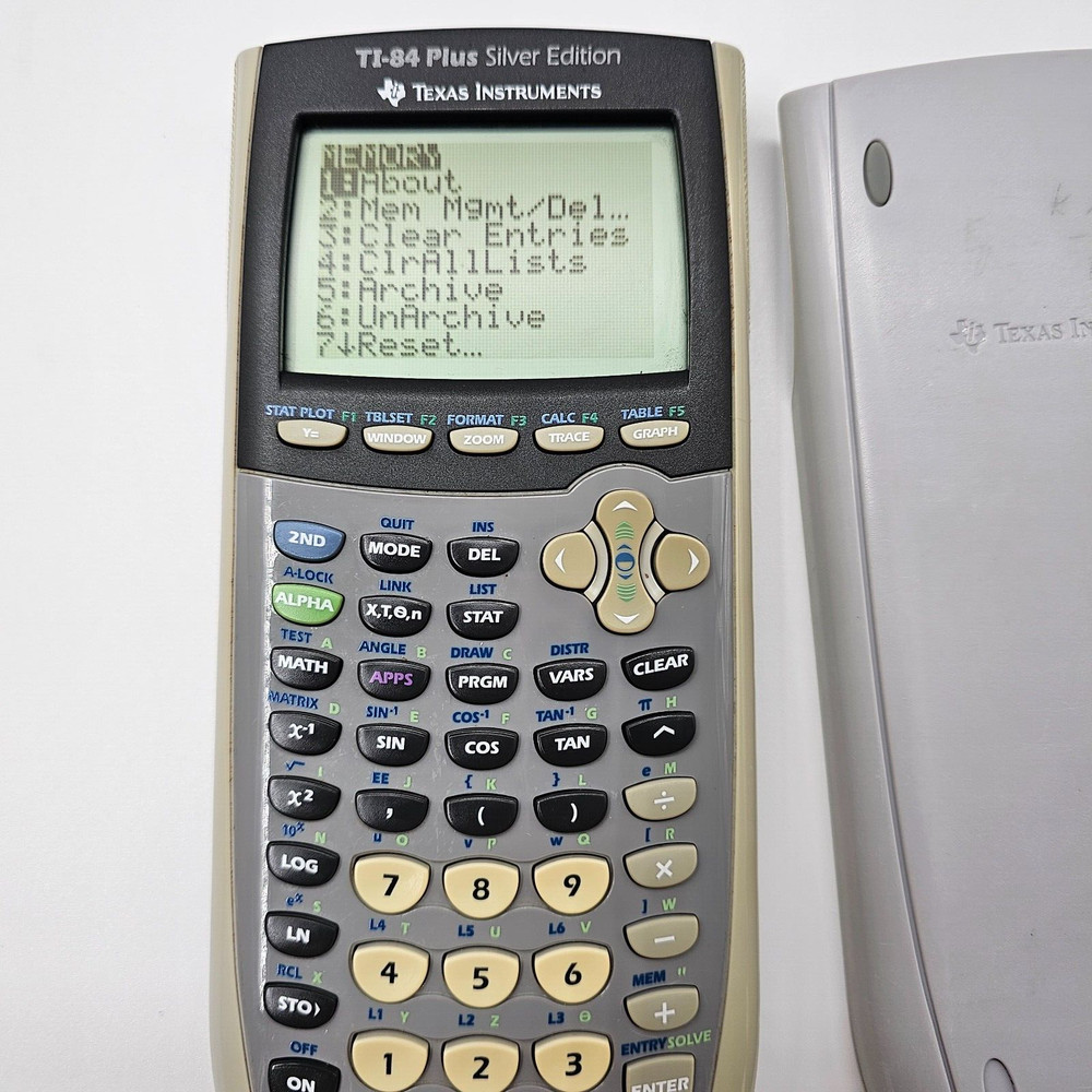 Texas Instruments TI-84 Plus Silver Edition Graphing Calculator tested.