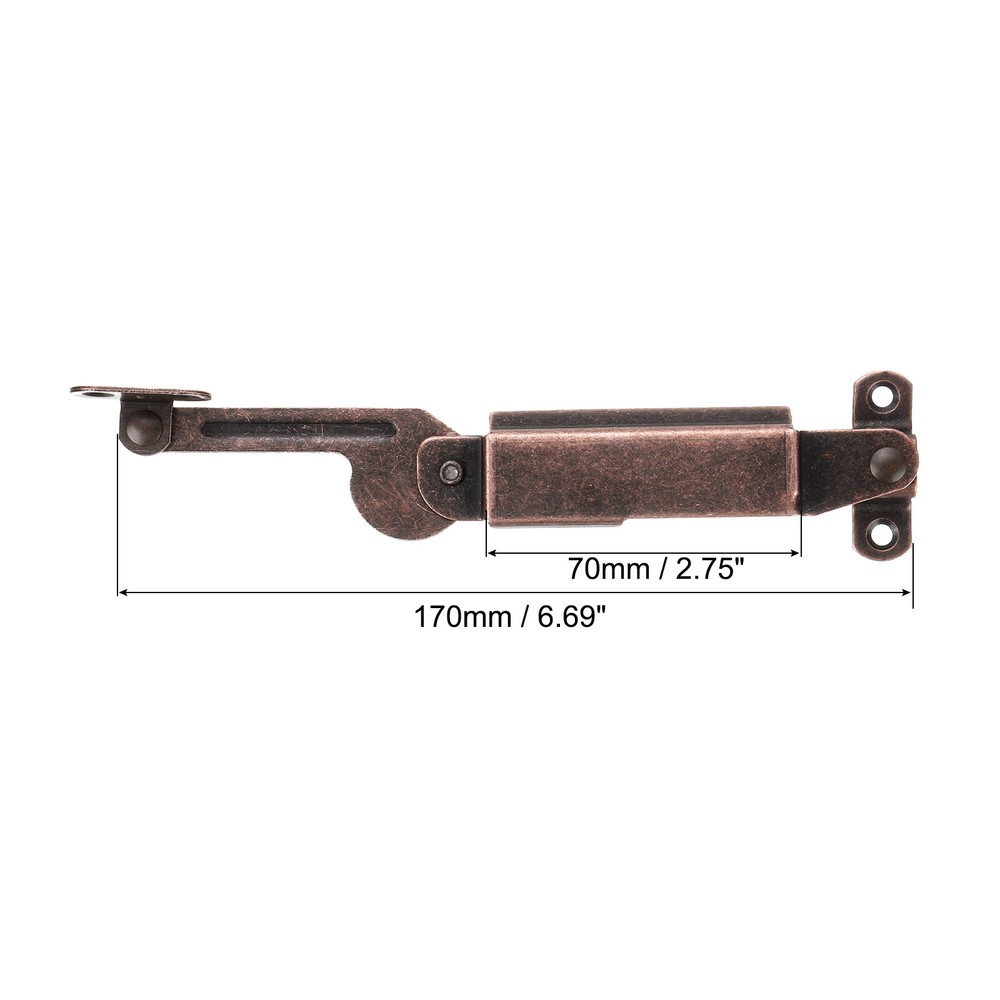 2 Pcs Left Right Spring Lid Hinge, Lid Stay Support Hinges Reddish Bronze