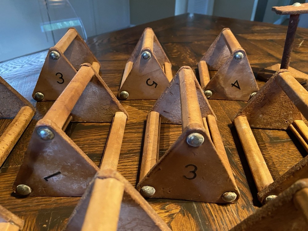 Vintage Leather “Dog Training” Scent & Competition EQUIPMENT canine