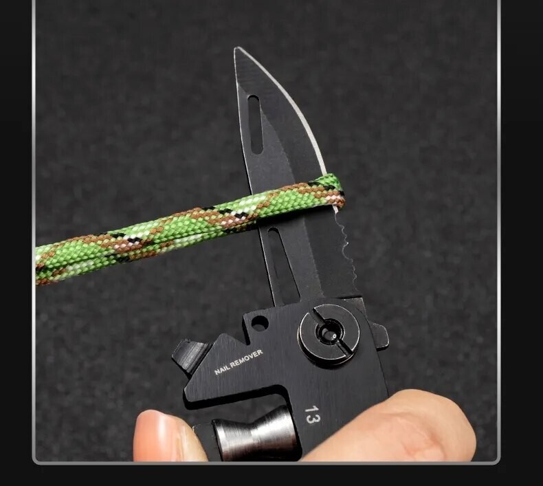 Mini Multi Function Tool Survival Multitool Escape Bug Out Emergency All Purpose