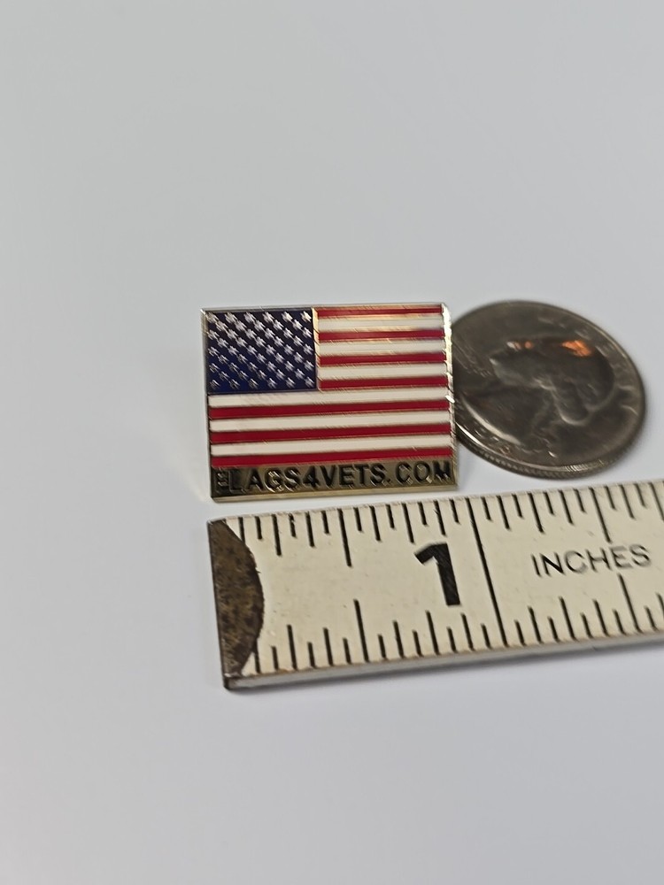 Flags4vets.com USA Flag Lapel Pin