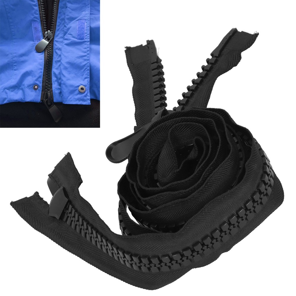2 Pack Hard Plastic Polyester Zipper For DIY Sewing Tents Trending