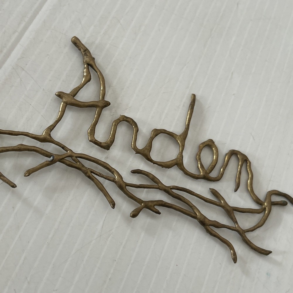 Handmade Copper Colored Wire Name “Arden” Wall Hanging/323j