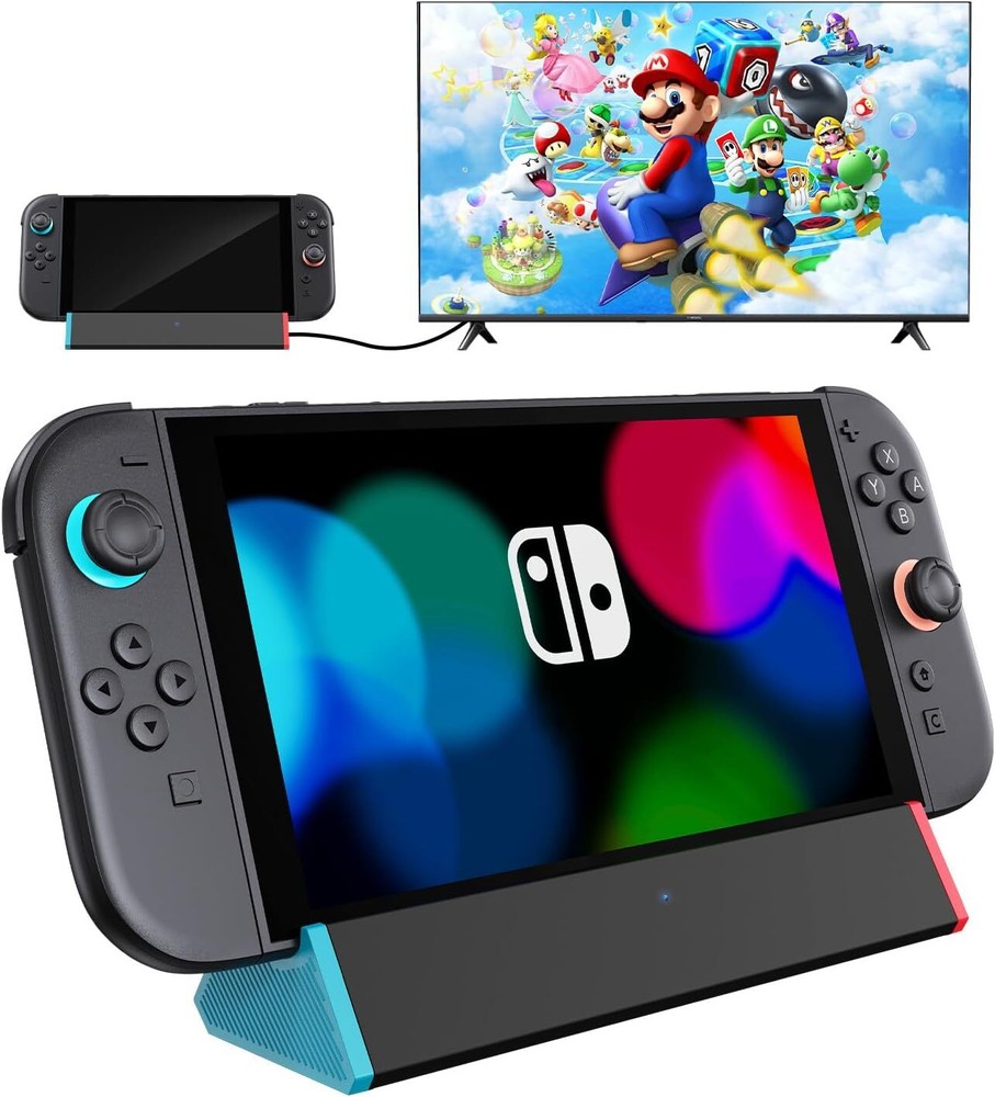 Portable Switch Charging Dock with 100W Charging Input/USB3.0 For Switch 2 Dock