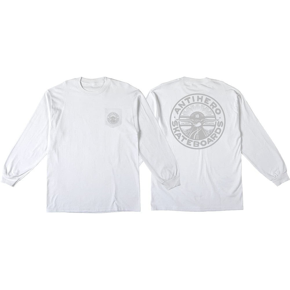 Antihero Stay Ready Dbl Pocket Ls Small White