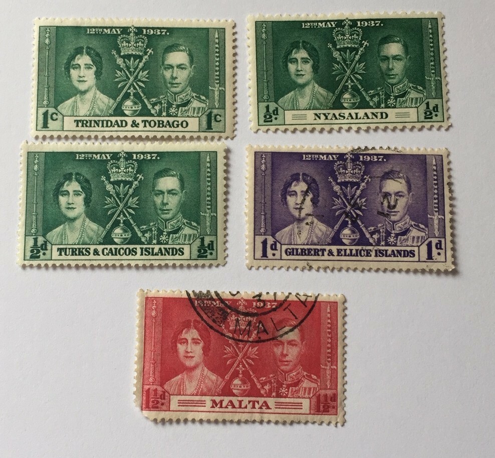 George VI Silver Jubilee Commonwealth stamps