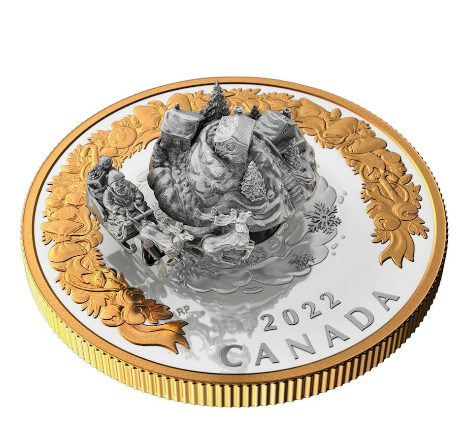 2022 Canada 5 oz. Pure Silver Coin – Holiday Splendour