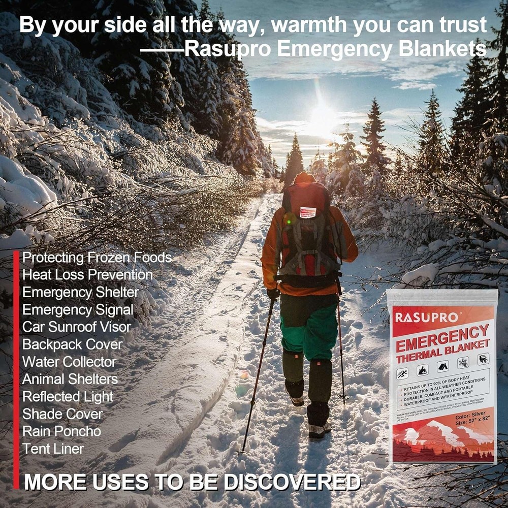 Thermal Blankets 9PK, Mylar Emergency
