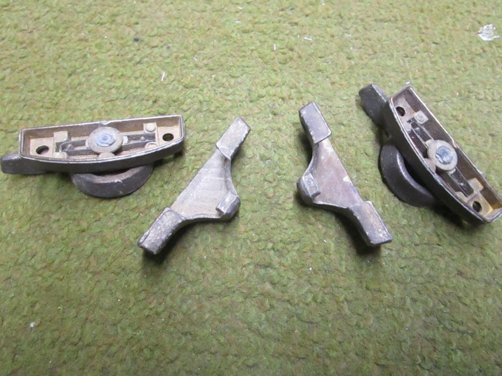 2 - Solid Brass Antique Window Sash Locks and Latches