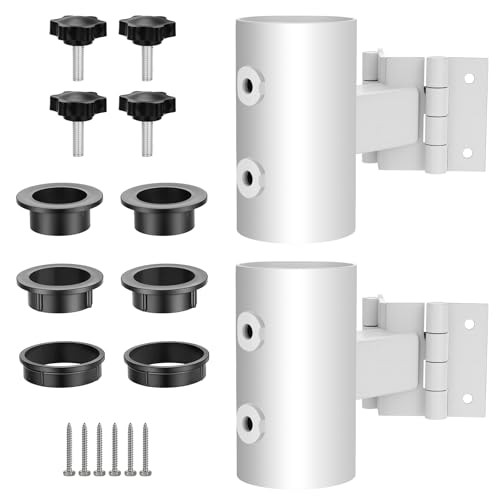 Umbrella Holder for Deck Railing, Adjustable Deck Umbrella Mount White