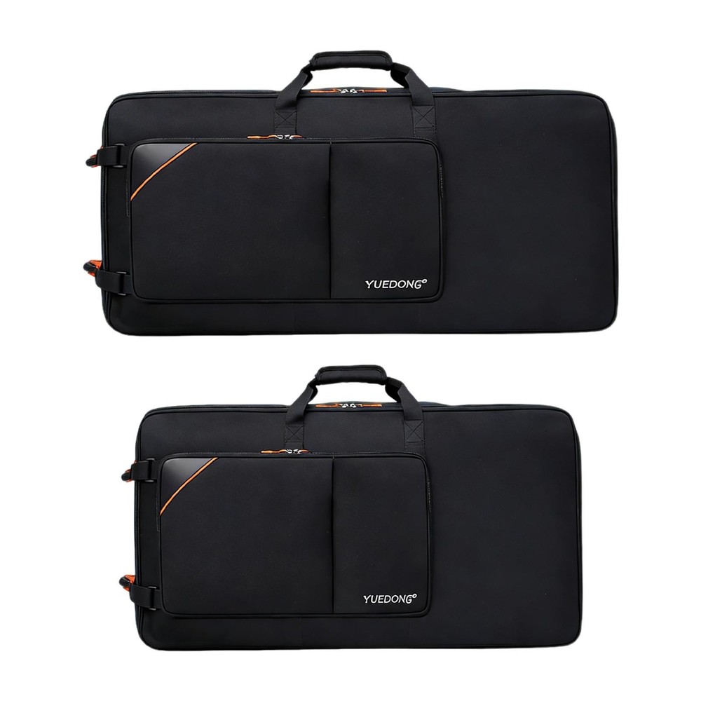 Rolling DJ Case Protection Interior Padding with Backpack Strap Storage Bag