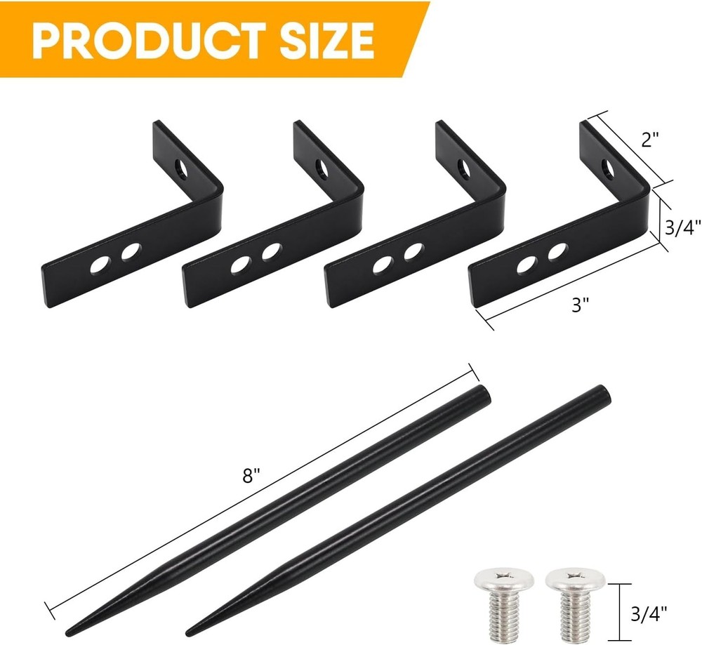 Heavy-Duty Galvanized Iron Downspout Bracket - Adjustable & Eco-Friendly 2-Pack