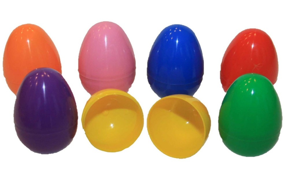Plastic Easter Eggs Filled with 1 Candy - 1000 Count