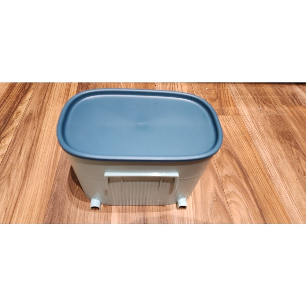 Tissue Box Cover Dispenser – Plastic Rectangular Holder Dustproof Blue