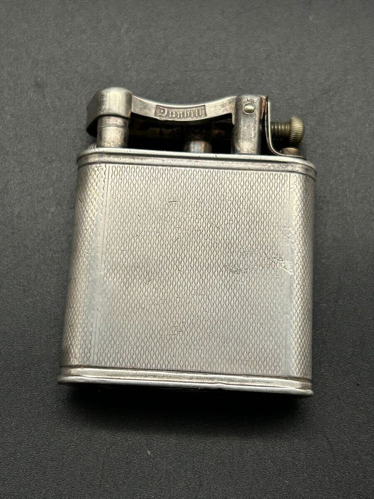 DUNHILL oil lighter silver UNIQUE without box
