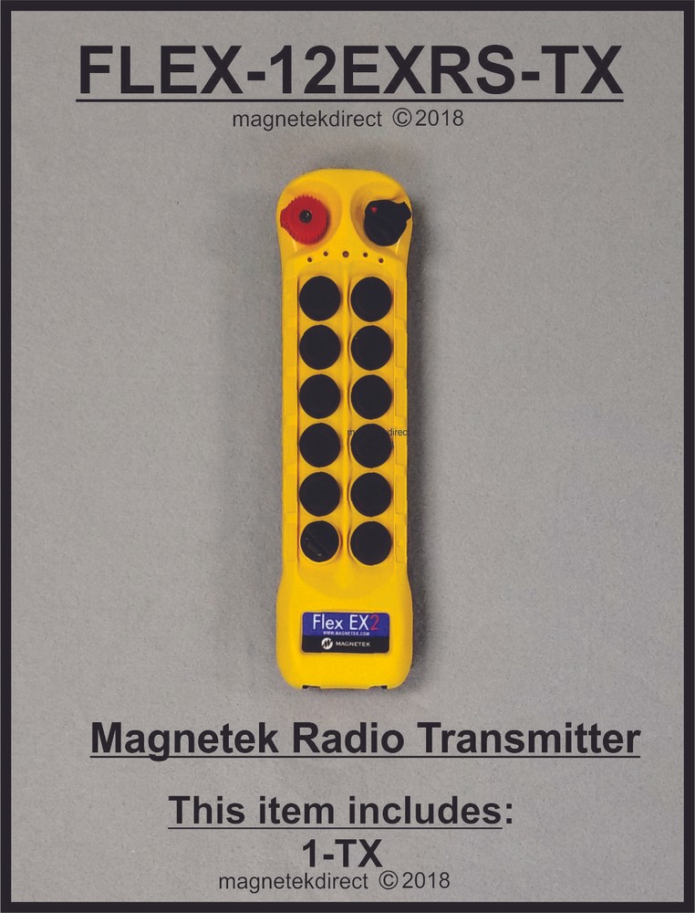 Magnetek FLEX-12EX2RS-TX replacement spare radio control remote Transmitter unit