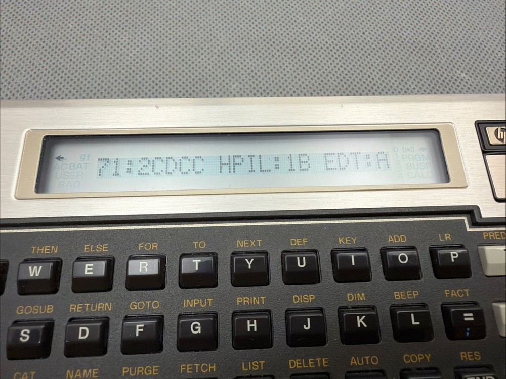 HP 71B Hewlett Packard Calculator HP-71B, Good Condition