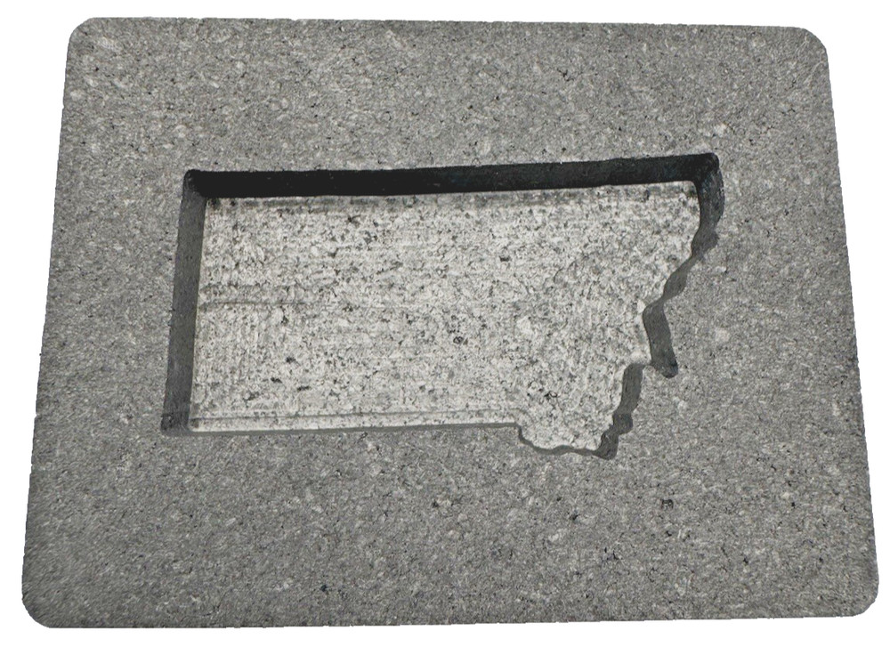 Graphite Ingot Mold For Casting 4 oz Gold Reverse Montana