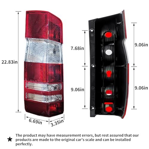 Tail Light Compatible with 2007-2018 Benz Sprinter Van Passenger Side Right