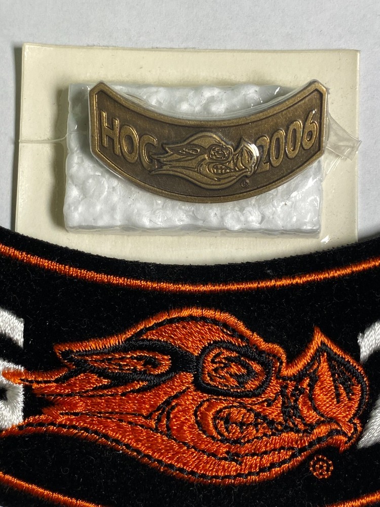 Harley Davidson HOG 2006 Patch & Pin Set