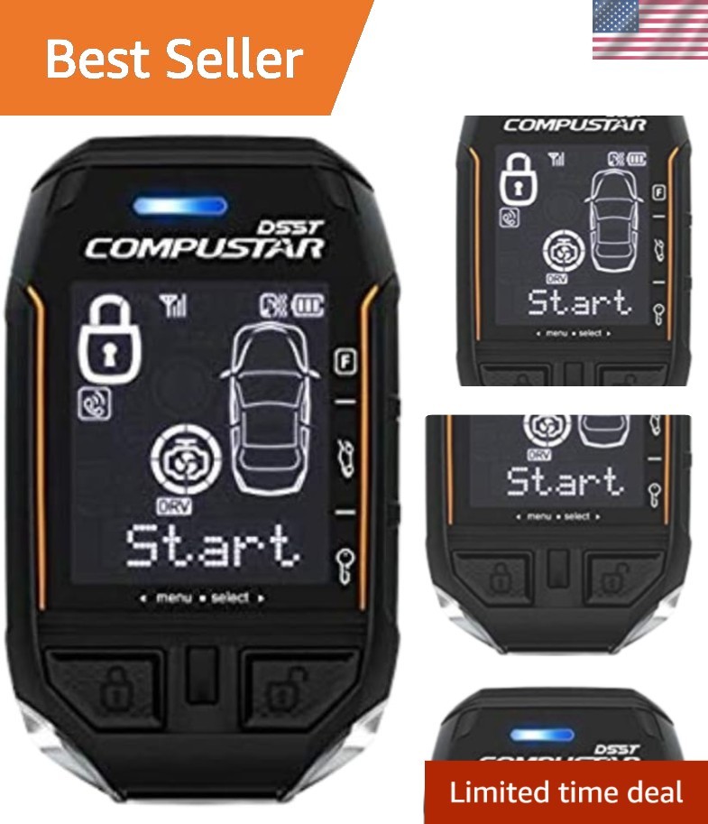 3 Mile Range 2-Way Replacement Remote - Rechargeable & User-Friendly Control