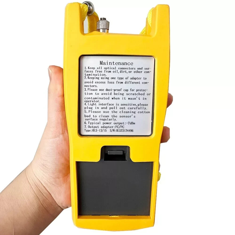 Handled Optical Light Source Optical Laser Source 850/1300nm FTTH Testing Tools