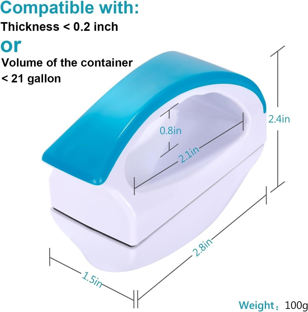 Premium Magnetic Algae Scraper for Easy Aquarium Cleaning - Light Blue, Size S