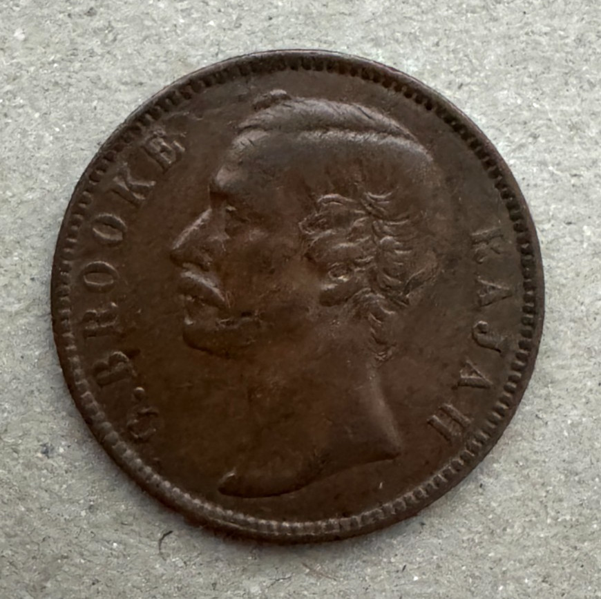 Sarawak, 1 Cent, 1870, KM#6