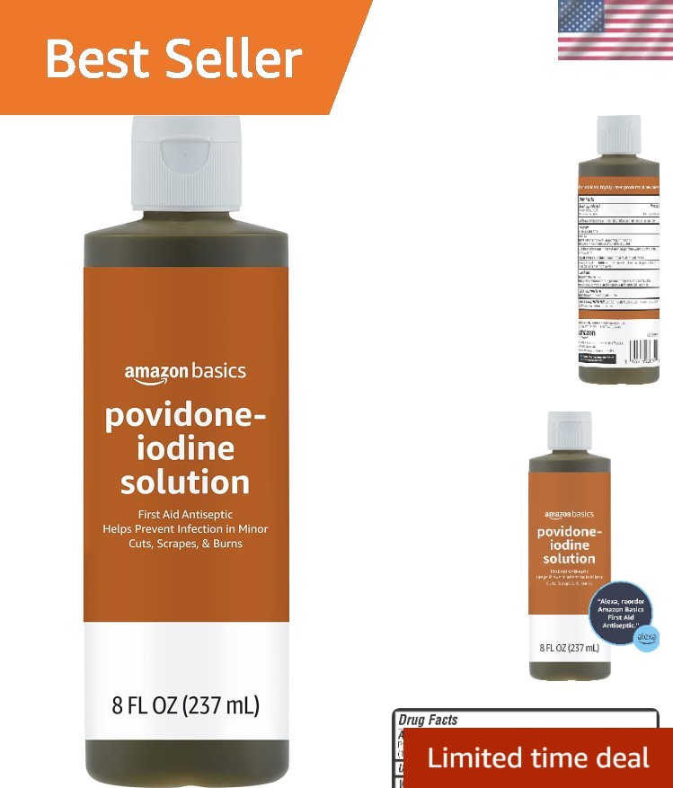 Basics First Aid Antiseptic 10% Povidone Iodine Solution