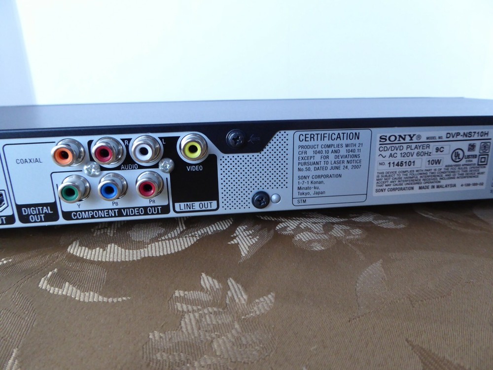 Sony DVP-NS710H/B DVD Player - TESTED & WORKING