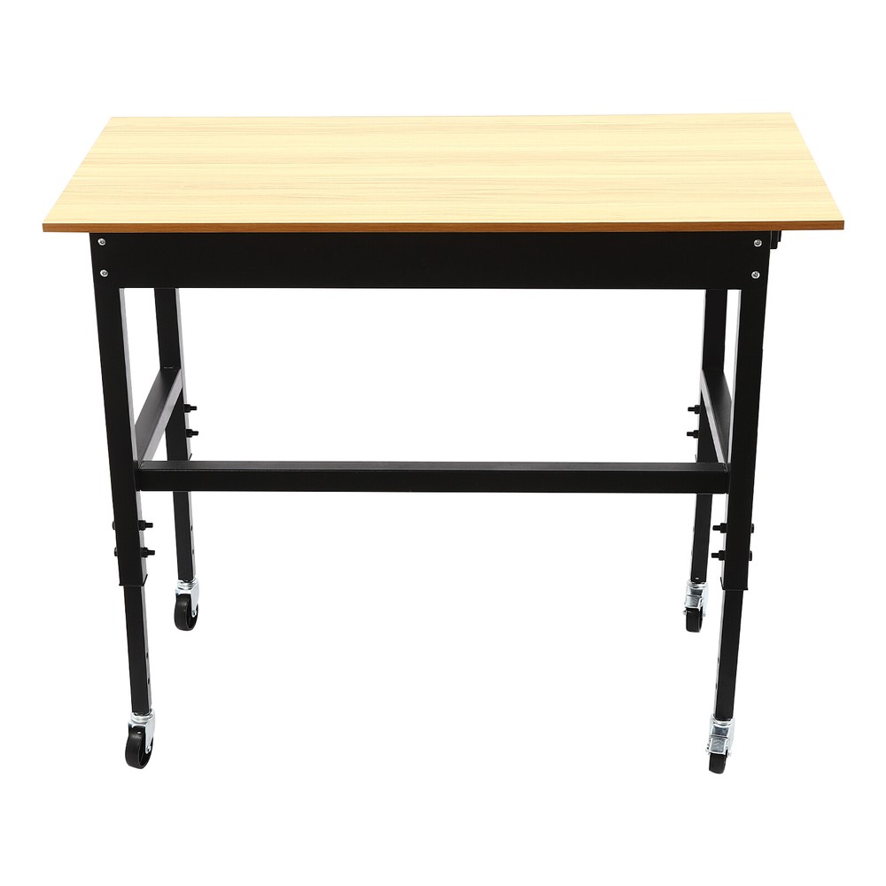 Workbench Mobile Height Adjustable Garage Office Home Working Desk Table 200lbs