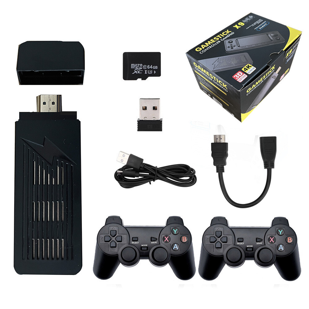 X9 high definition TV game console PSP retro PS1 arcade 3D game stick