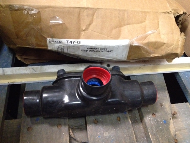 Thomas & Betts # T47-G Conduit Body Gray (NEW)