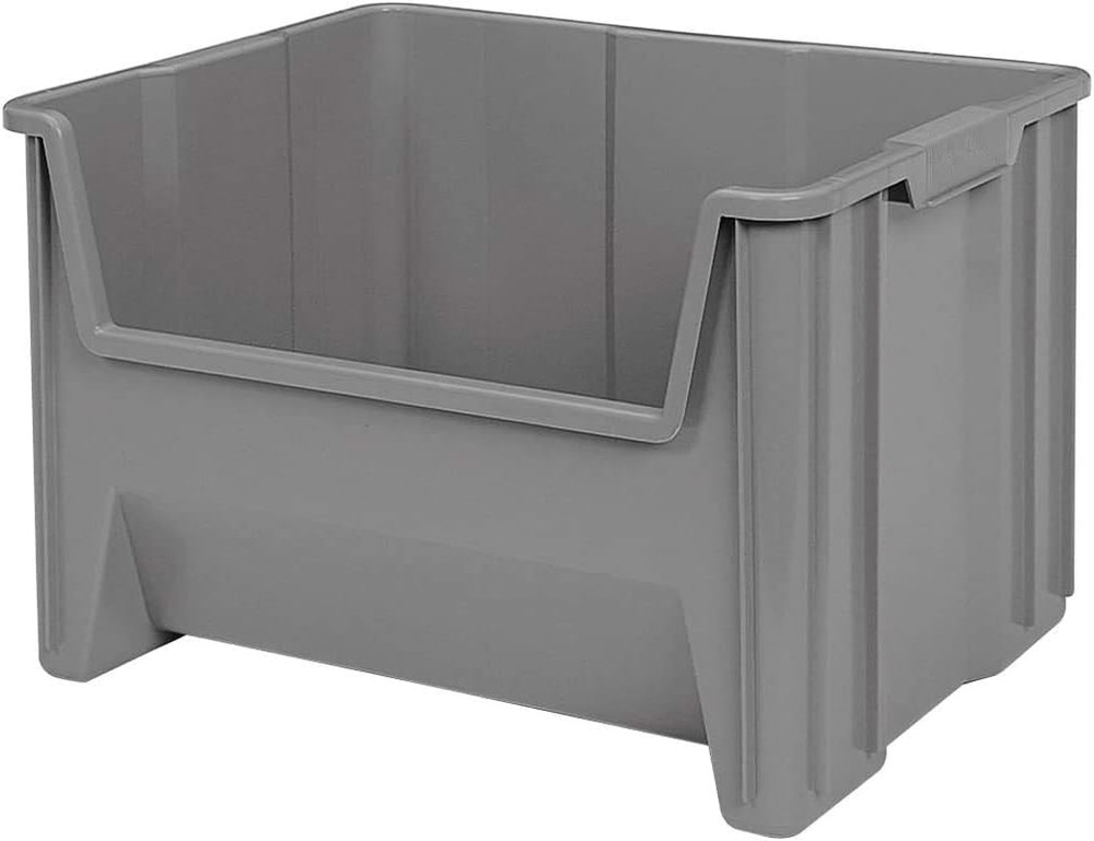 13017 Stak-N-Store Heavy Duty Stackable Open Front Plastic Storage Container Bin