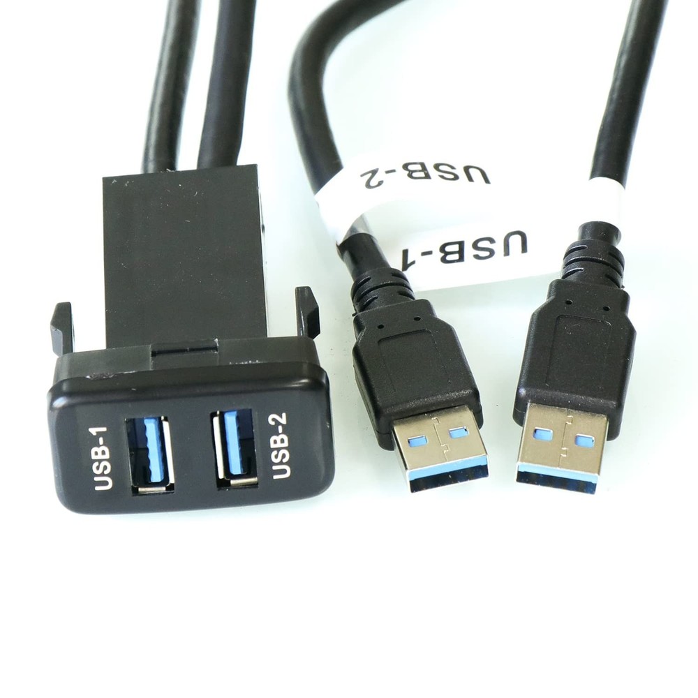 High-Speed 3.3FT USB 3.0 Flush Mount Extension Cable for Car Upgrades