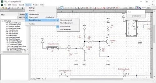 Electrical PCB Circuit Diagram schematic drawing design CAD Software for Windows