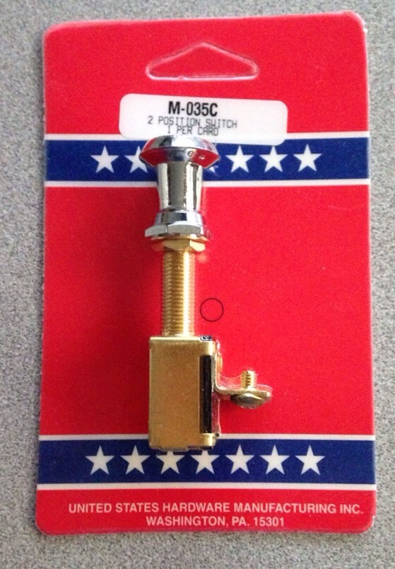 Classic Car/Boat Restoration Two Position Push/Pull Auto/Marine Switch
